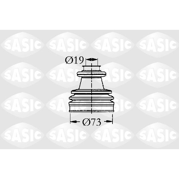 Слика на Комплет манжетна за зглоб на тркало SASIC 2933813 за Citroen AX Hatchback ZA 14 D - 52 коњи дизел
