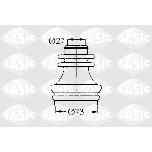 Слика на Комплет манжетна за зглоб на тркало SASIC 4003462 за Renault Megane Scenic (JA01) 1.9 D (JA0J) - 64 коњи дизел