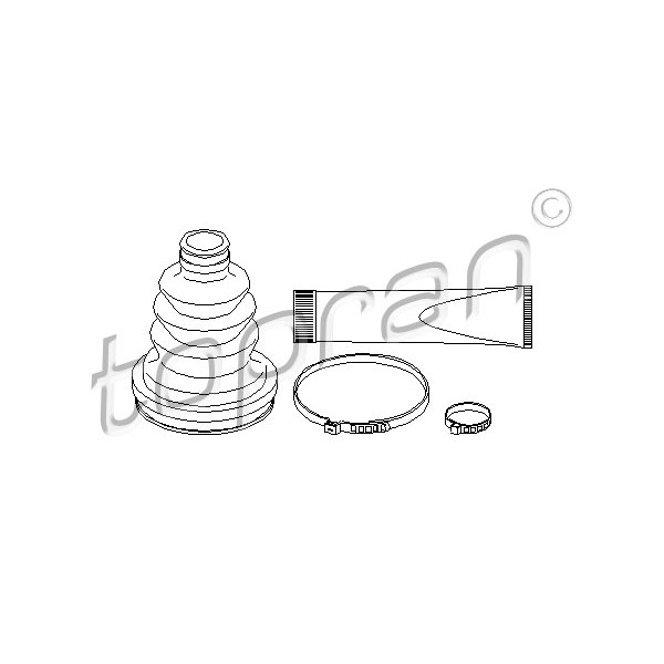 Слика на Комплет манжетна за зглоб на тркало TOPRAN 200 526 за Opel Vita B 1.4 i 16V - 86 коњи бензин