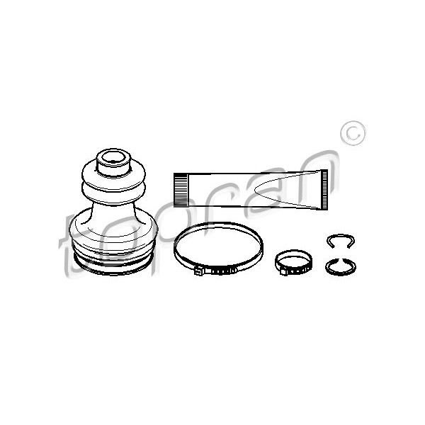 Слика на Комплет манжетна за зглоб на тркало TOPRAN 301 249