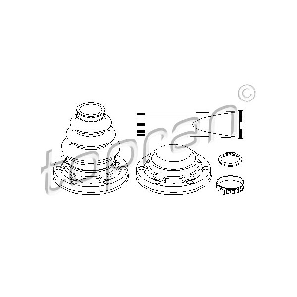 Слика на Комплет манжетна за зглоб на тркало TOPRAN 501 317