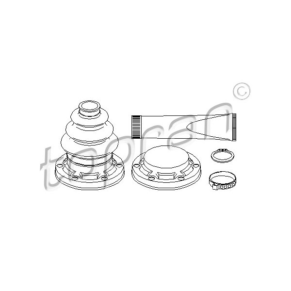 Слика на Комплет манжетна за зглоб на тркало TOPRAN 501 319 за BMW 3 Compact E36 316 g - 102 коњи Бензин/Автогаз (LPG)