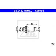 Слика 1 $на Комплет осигурачи, гуртни за рачна сопирачка ATE adjusting nut 03.0137-9701.2