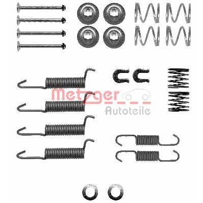 Слика на Комплет осигурачи, гуртни за рачна сопирачка METZGER 105-0016