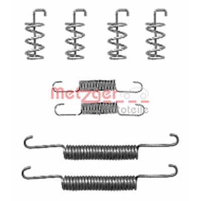 Слика на Комплет осигурачи, гуртни за рачна сопирачка METZGER 105-0832