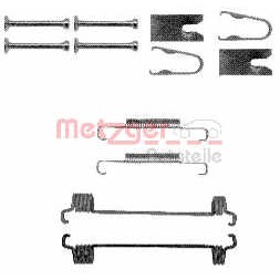 Слика на комплет осигурачи, гуртни за рачна сопирачка METZGER 105-0875 за Fiat Ducato BOX 250 140 Natural Power - 136 коњи компресиран природен газ (метан)