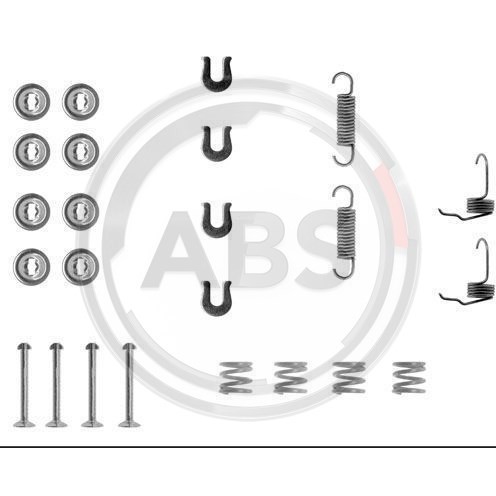 Слика на комплет осигурачи, сопирачки гуртни A.B.S. 0655Q за Mitsubishi Lancer 3 (C1A,C6A) 1.2 GL (C15AS) - 55 коњи бензин