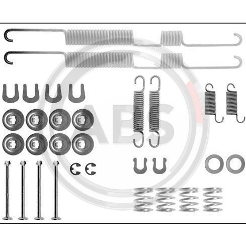 Слика на комплет осигурачи, сопирачки гуртни A.B.S. 0698Q за Toyota Land Cruiser Hardtop (J7) 3.0 TD - 125 коњи дизел