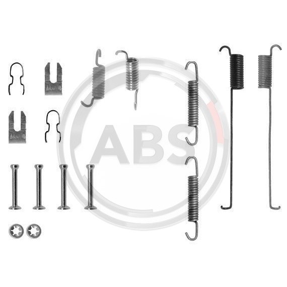 Слика на комплет осигурачи, сопирачки гуртни A.B.S. 0739Q за Ford Fiesta 4 (ja,jb) 1.4 i 16V - 90 коњи бензин