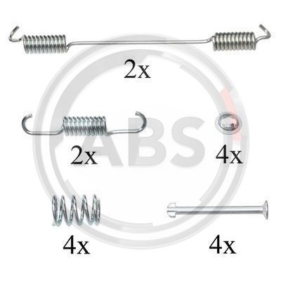 Слика на комплет осигурачи, сопирачки гуртни A.B.S. 0796Q за Fiat Doblo Cargo 223 1.9 JTD Multijet - 120 коњи дизел