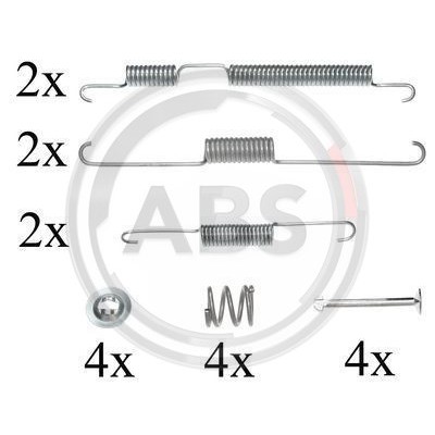 Слика на комплет осигурачи, сопирачки гуртни A.B.S. 0813Q за Hyundai Matrix (FC) 1.5 CRDi VGT - 110 коњи дизел