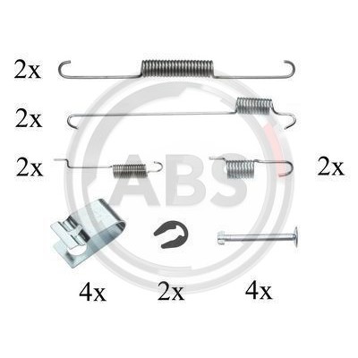 Слика на комплет осигурачи, сопирачки гуртни A.B.S. 0815Q за Daihatsu Charade MK3 G100,G101,G102 1.3 i (G102) - 90 коњи бензин