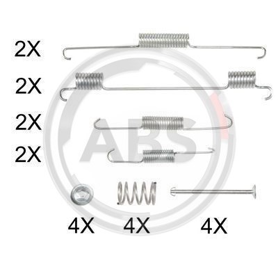 Слика на комплет осигурачи, сопирачки гуртни A.B.S. 0817Q за Hyundai Trajet (FO) 2.0 - 140 коњи бензин