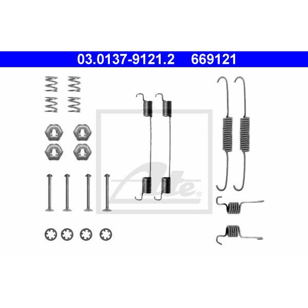 Слика на комплет осигурачи, сопирачки гуртни ATE 03.0137-9121.2 за Ford Fiesta 3 (gfj) 1.4 - 75 коњи бензин