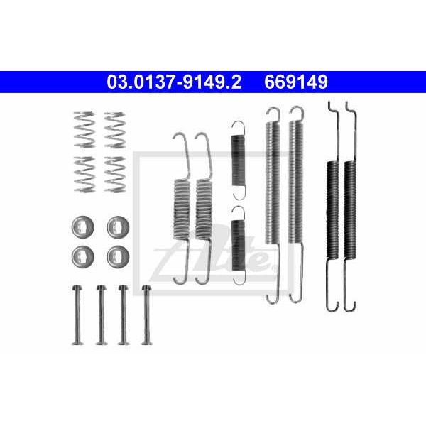 Слика на комплет осигурачи, сопирачки гуртни ATE 03.0137-9149.2 за VW Caddy 2 Box (9K9A) 1.7 SDI - 57 коњи дизел