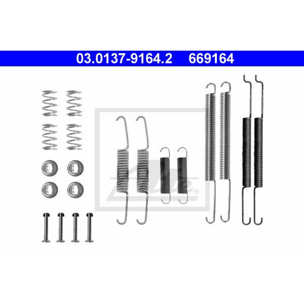 Слика на комплет осигурачи, сопирачки гуртни ATE 03.0137-9164.2 за VW Caddy 2 Box (9K9A) 1.7 SDI - 57 коњи дизел