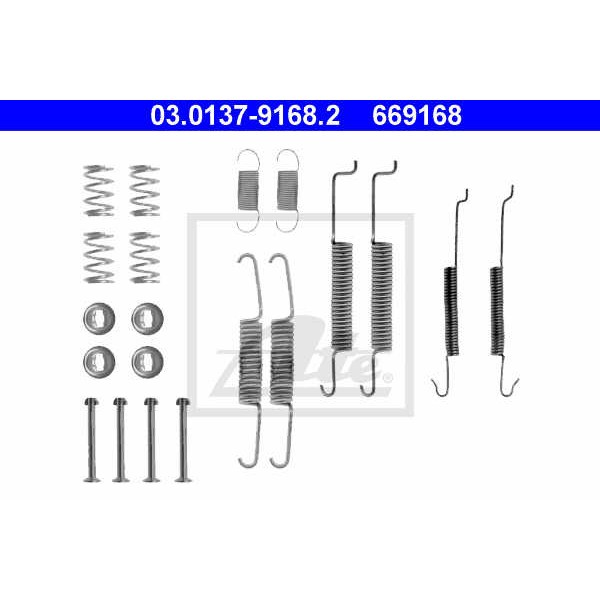 Слика на комплет осигурачи, сопирачки гуртни ATE 03.0137-9168.2 за Seat Toledo (1L) 1.9 D - 64 коњи дизел