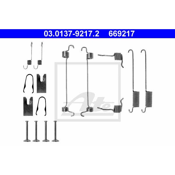 Слика на комплет осигурачи, сопирачки гуртни ATE 03.0137-9217.2 за Ford Escort 7 Saloon (gal,afl) 1.8 TD - 90 коњи дизел