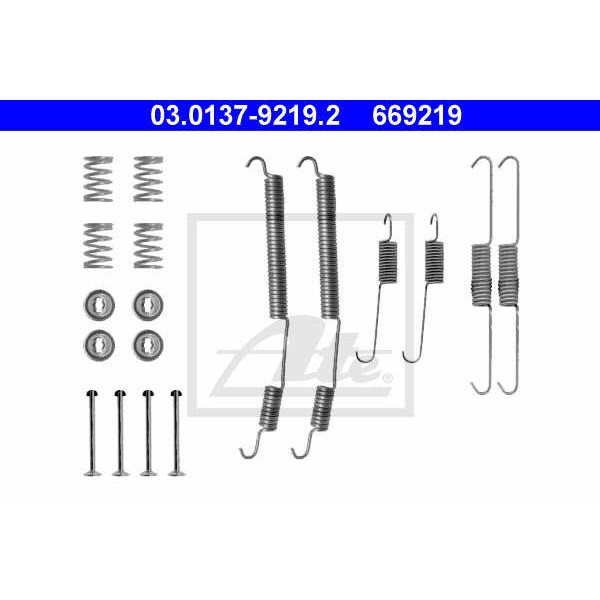 Слика на комплет осигурачи, сопирачки гуртни ATE 03.0137-9219.2 за Fiat Ducato BOX 230L 2.5 TDI - 116 коњи дизел