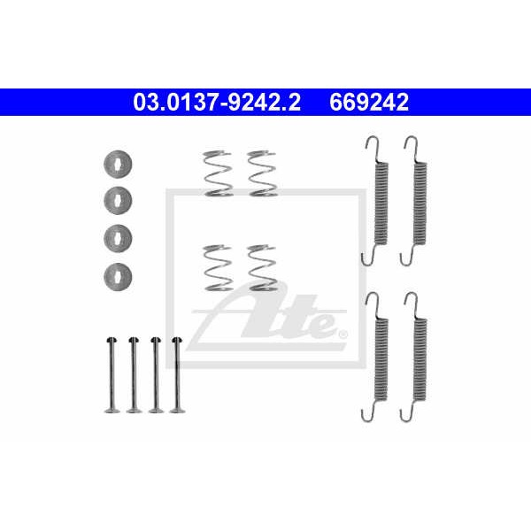 Слика на комплет осигурачи, сопирачки гуртни ATE 03.0137-9242.2 за Opel Vectra A 2.0 i 16V 4x4 - 136 коњи бензин