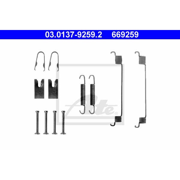 Слика на комплет осигурачи, сопирачки гуртни ATE 03.0137-9259.2 за Ford Fiesta 5 (jh,jd) 1.4 TDCi - 68 коњи дизел