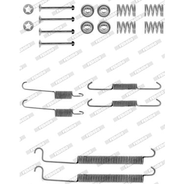 Слика на комплет осигурачи, сопирачки гуртни FERODO PREMIER FBA205 за Citroen Xsara Picasso N68 1.6 Chrono - 101 коњи бензин