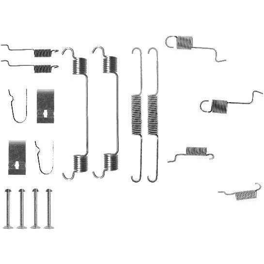 Слика на комплет осигурачи, сопирачки гуртни HELLA PAGID 8DZ 355 201-061 за Mazda 30X Coupe (EC) 1.6 - 105 коњи бензин