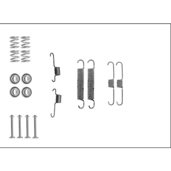 Слика на комплет осигурачи, сопирачки гуртни HELLA PAGID 8DZ 355 205-821 за Daihatsu Cuore MK6 L7 1.0 DVVT - 58 коњи бензин