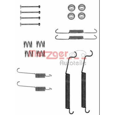 Слика на комплет осигурачи, сопирачки гуртни METZGER 105-0830 за Renault Clio 2 1.5 dCi (B/CB3N) - 84 коњи дизел