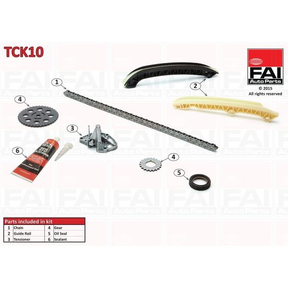 Слика на Комплет погонски ланец FAI AutoParts TCK10