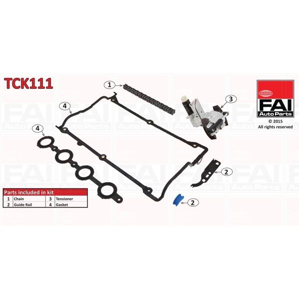 Слика на Комплет погонски ланец FAI AutoParts TCK111