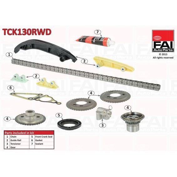 Слика на Комплет погонски ланец FAI AutoParts TCK130RWD