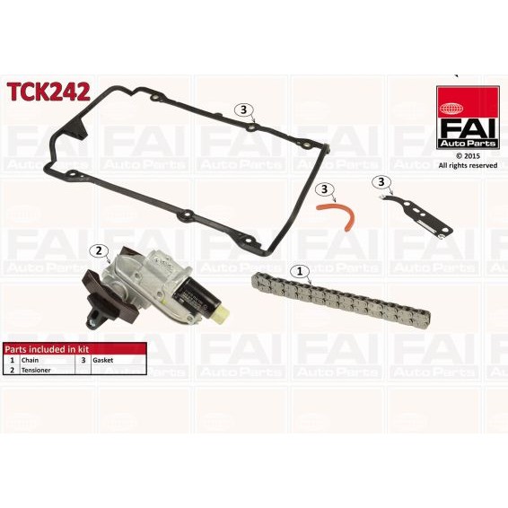 Слика на Комплет погонски ланец FAI AutoParts TCK242