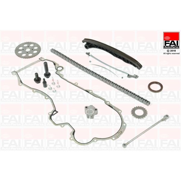 Слика на комплет погонски ланец FAI AutoParts TCK6L за Opel Astra J Sedan 1.3 CDTI - 95 коњи дизел