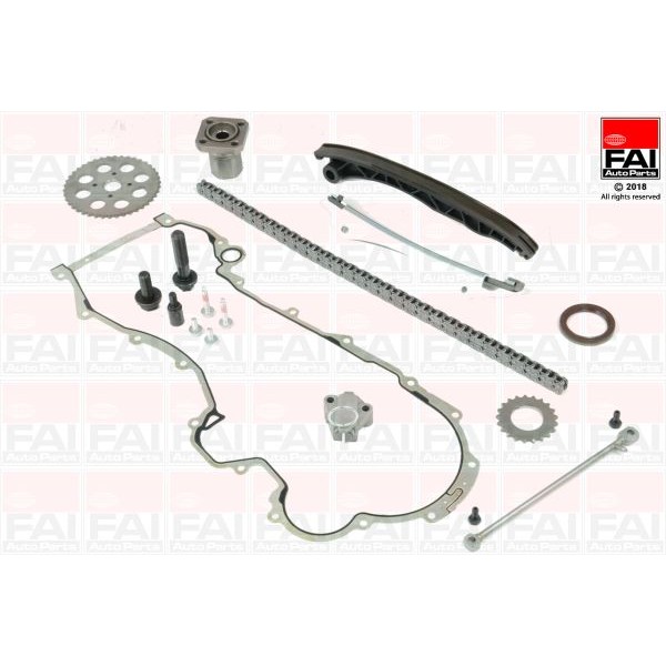 Слика на комплет погонски ланец FAI AutoParts TCK6ST за Fiat Doblo Cargo 263 1.3 D Multijet - 90 коњи дизел