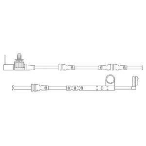 Слика на Комплет предупредувачки контактен сензор, истрошеност на плочки DELPHI LZ0266