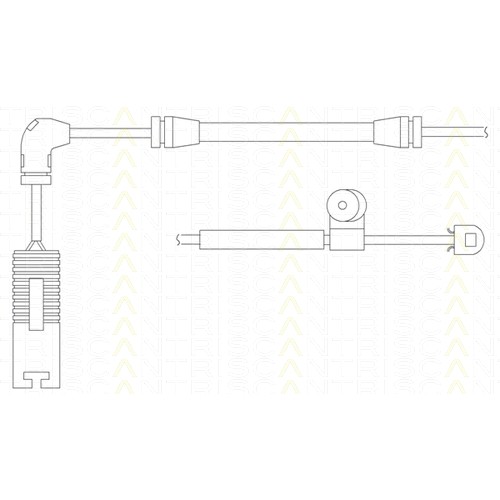 Слика на комплет предупредувачки контактен сензор, истрошеност на плочки TRISCAN 8115 11017 за BMW 3 Touring E46 328 i - 193 коњи бензин