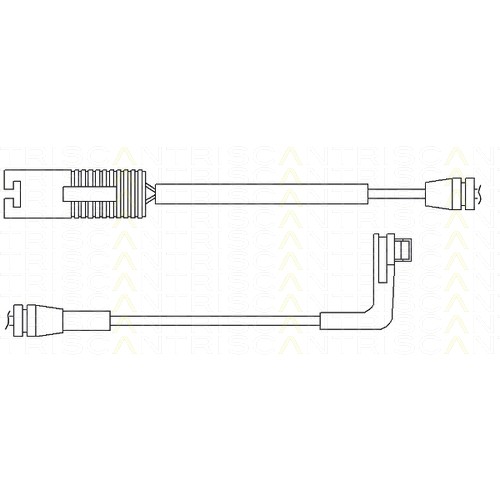 Слика на комплет предупредувачки контактен сензор, истрошеност на плочки TRISCAN 8115 11034 за BMW 5 Touring E61 530 d - 231 коњи дизел