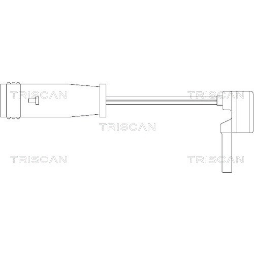 Слика на комплет предупредувачки контактен сензор, истрошеност на плочки TRISCAN 8115 23011 за Infiniti Q30 1.6 - 156 коњи бензин