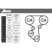 Слика 2 $на Комплет ребрест ремен + водна пумпа AIRTEX WPK-163301