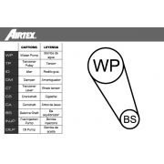 Слика 2 на Комплет ребрест ремен + водна пумпа AIRTEX WPK-189201