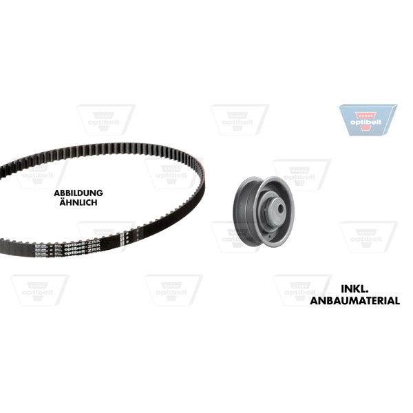 Слика на Комплет ребрест ремен OPTIBELT -ZRK KIT KT 1004 за Seat Toledo (1L) 1.9 TD - 75 коњи дизел