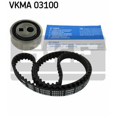 Слика на Комплет ребрест ремен SKF VKMA 03100 за Citroen C15 BOX VD 1.1 i - 60 коњи бензин