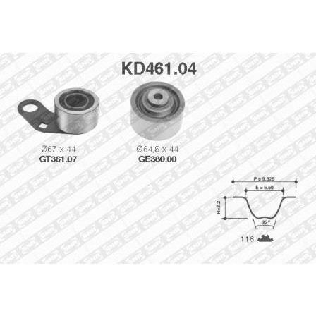 Слика на Комплет ребрест ремен SNR KD461.04