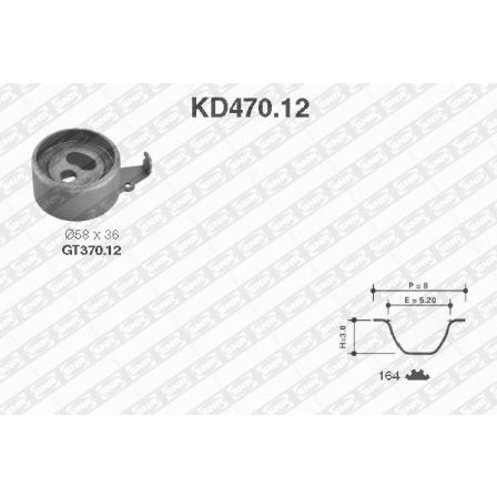 Слика на Комплет ребрест ремен SNR KD470.12