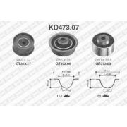 Слика 1 на Комплет ребрест ремен SNR KD473.07