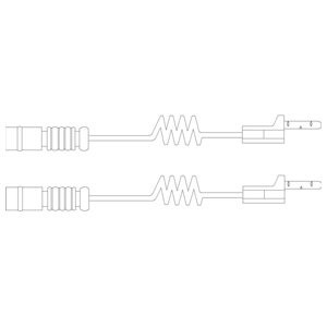 Слика на комплет сензор, истрошеност на плочките DELPHI LZ0144 за VW Bora комби (1J6) 2.3 V5 - 150 коњи бензин