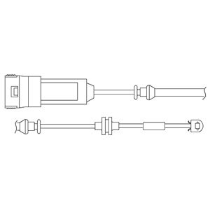 Слика на комплет сензор, истрошеност на плочките DELPHI LZ0166 за CADILLAC BLS 2.8 T - 255 коњи бензин