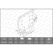 Слика 1 на комплет сопирачка облога, добош сопирачки FERODO PREMIER K19116.0-F3653