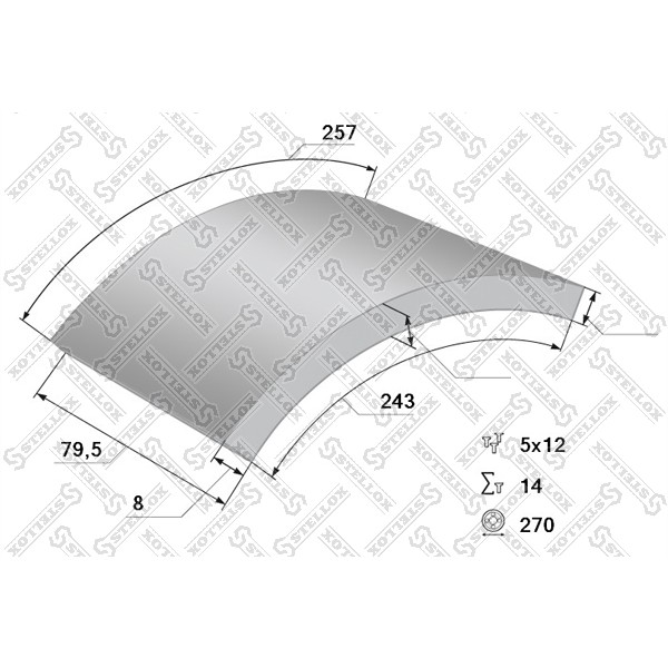 Слика на Комплет сопирачка облога, добош сопирачки STELLOX 85-00904-SX